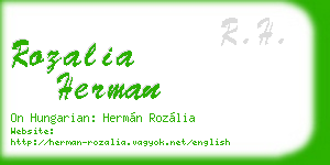 rozalia herman business card
